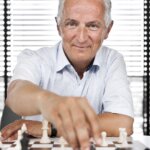 Frank Clevers (1956–2025), schaakliefhebber in beeld. Foto: Roger Dohmen