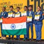 Het winnende team van de Velammal MHS School uit India (foto org)