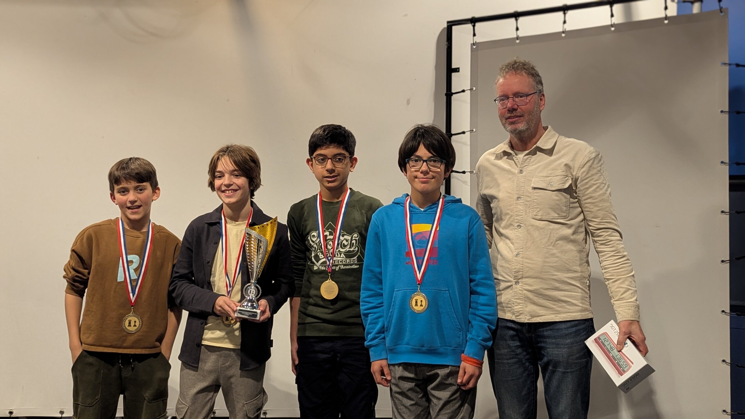 Het winnende team van HMC-D1 (foto Martijn Hardeman)