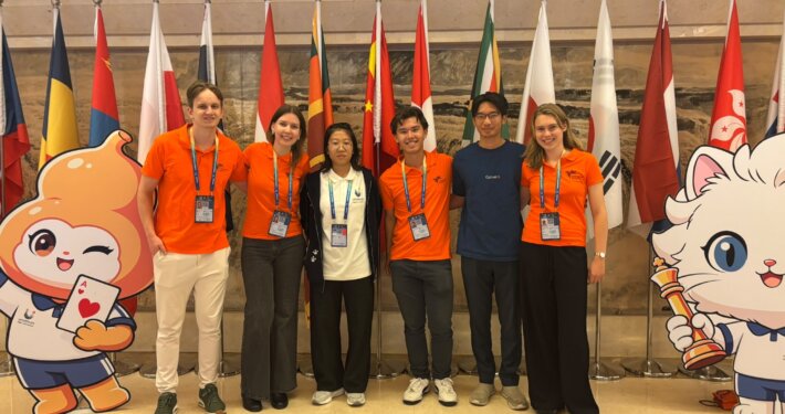 Nederlandse deelnemers WK Schaken Studenten China (foto Jule Cordes)