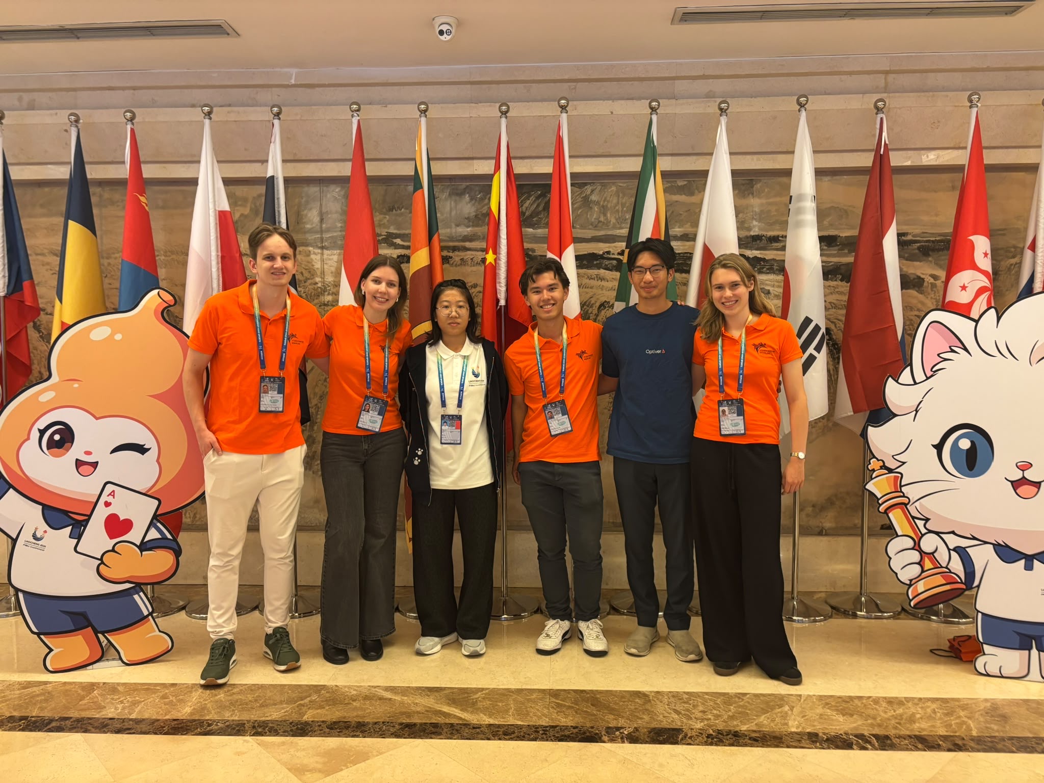 Nederlandse deelnemers WK Schaken Studenten China (foto Jule Cordes)