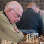 Sytze Faber tijdens Hoogeveen schaaktoernooi 2016